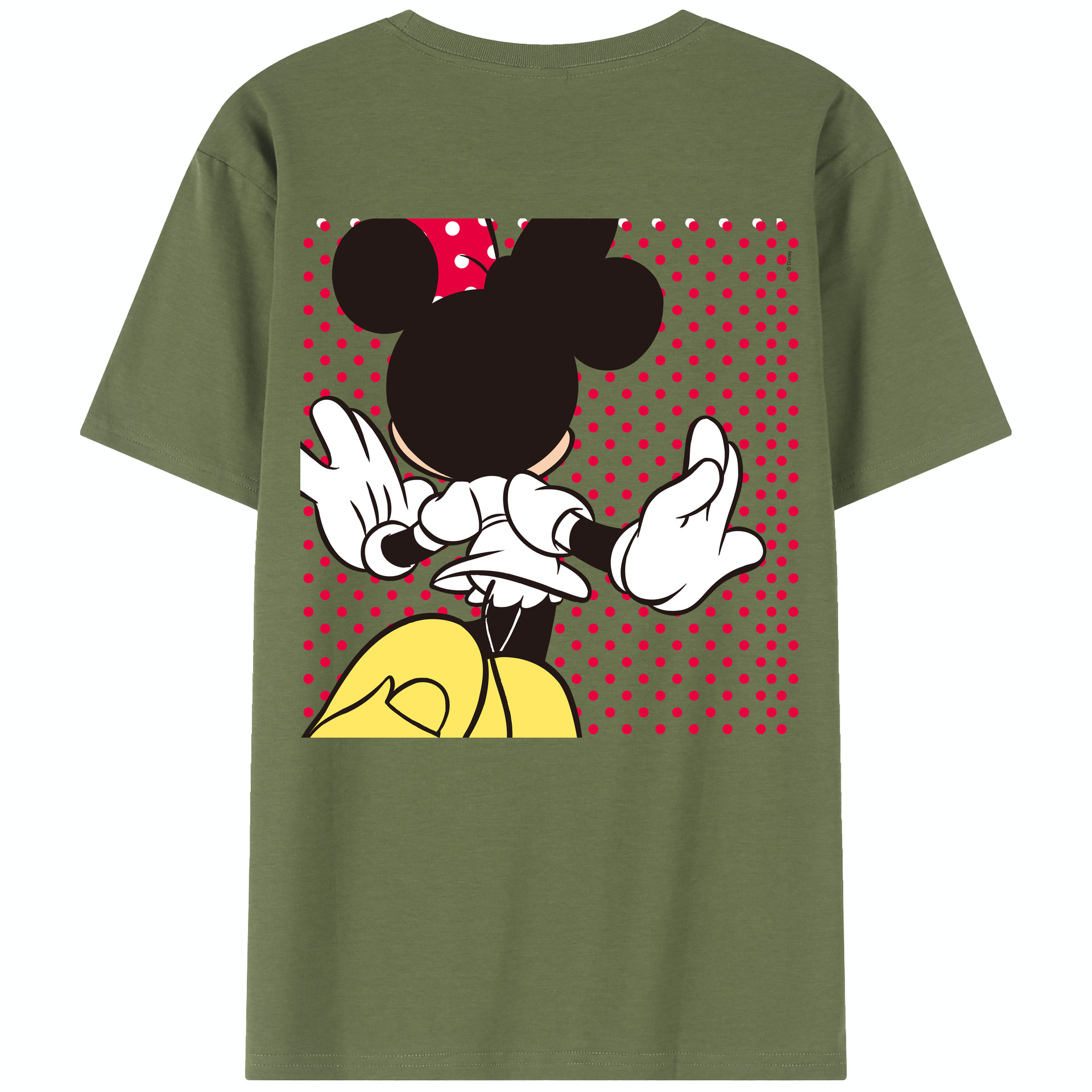 （画像用） ミッキーマウス Mickey Mouse 綿100％半袖Tシャツ（背面プリント）